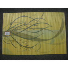 (BC-M1027) Handmade Natural Bamboo Rectangle Heat Insulation Placemat